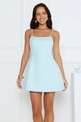 Sunkissed Serenade Mini Dress Blue