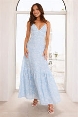 Sunlit Secrets Maxi Dress Blue