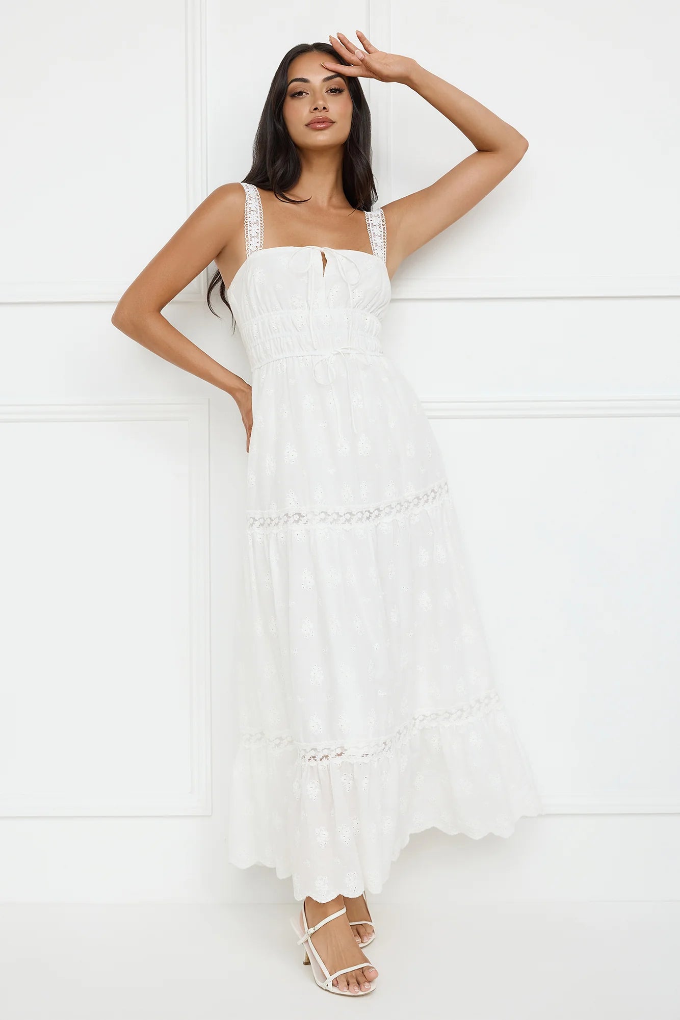 Springtime Sun Maxi Dress White