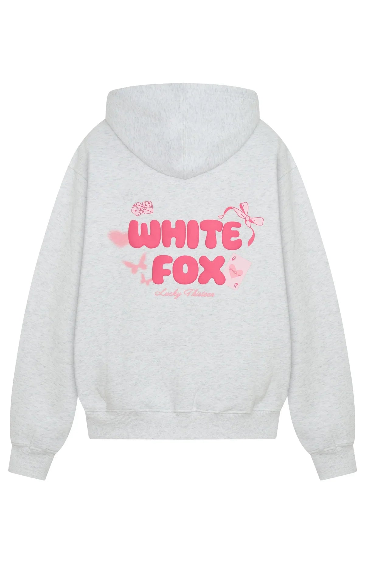 Lucky Thirteen Stephanie Oversized Hoodie Grey Marle