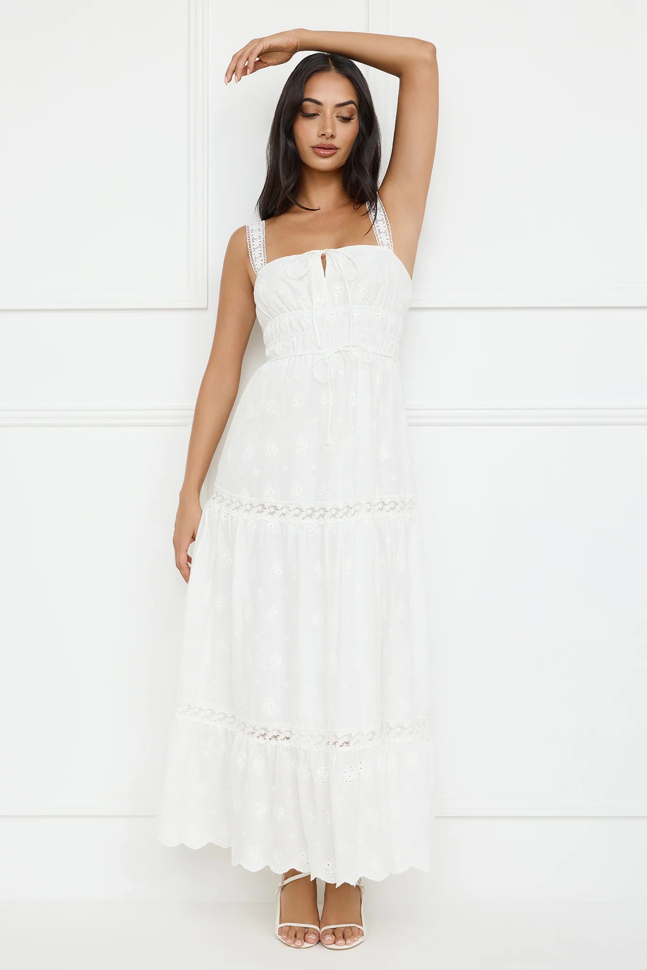 Springtime Sun Maxi Dress White